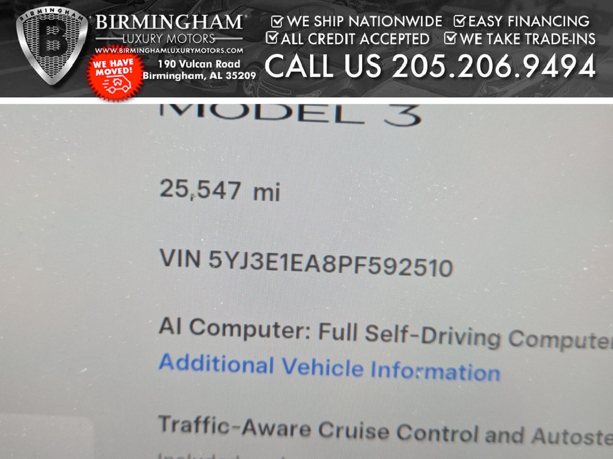 tesla model 3 2023 5YJ3E1EA8PF592510 image tesla model 3 2023 5YJ3E1EA8PF592510 image